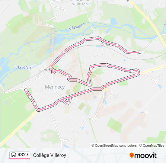 4327 Bus Line Map