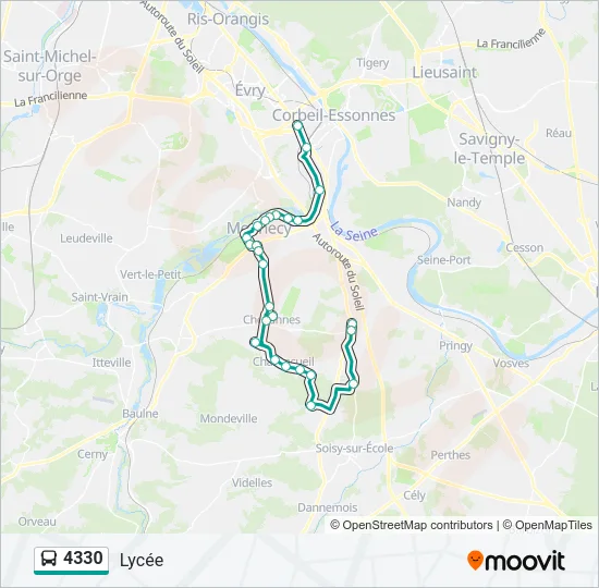 4330 Bus Line Map