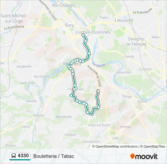4330 Bus Line Map