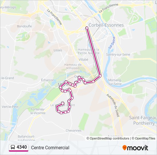 4340 bus Line Map