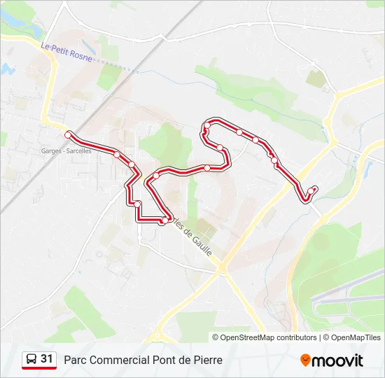 31 Bus Line Map