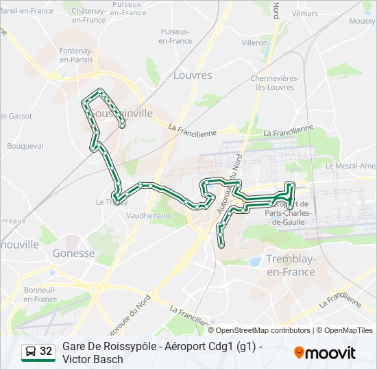 32 bus Line Map