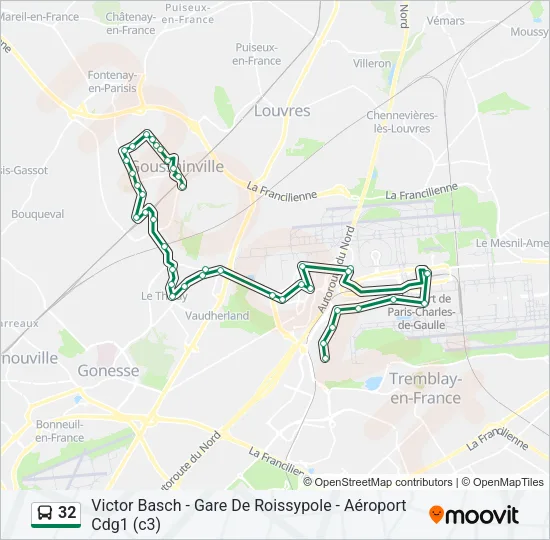 32 Bus Line Map