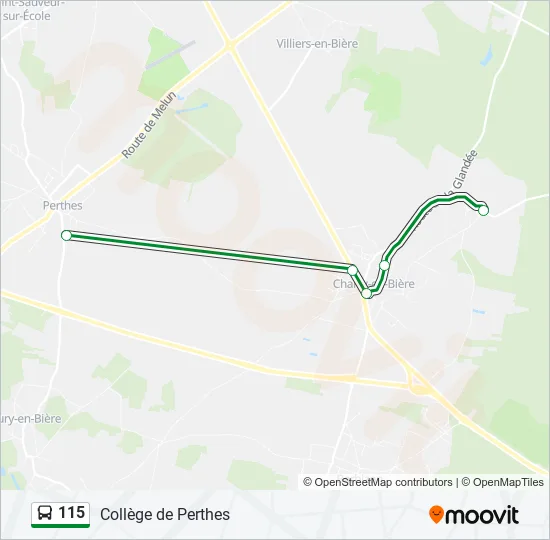 115 Bus Line Map