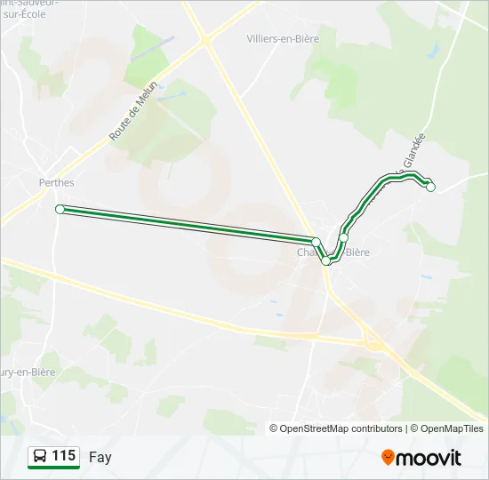 115 Bus Line Map