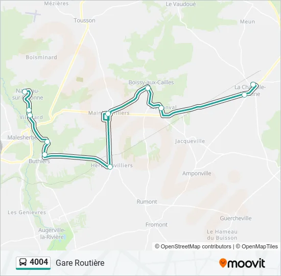 4004 Bus Line Map