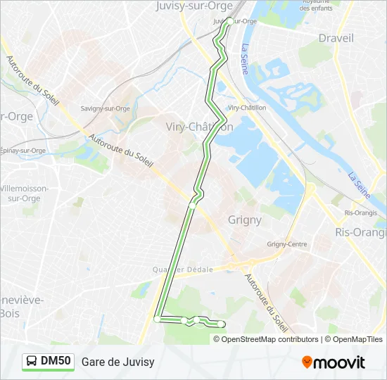DM50 Bus Line Map