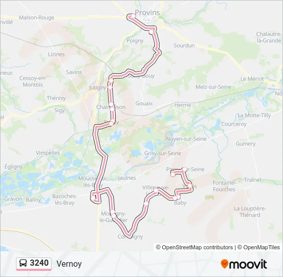 3240 Bus Line Map
