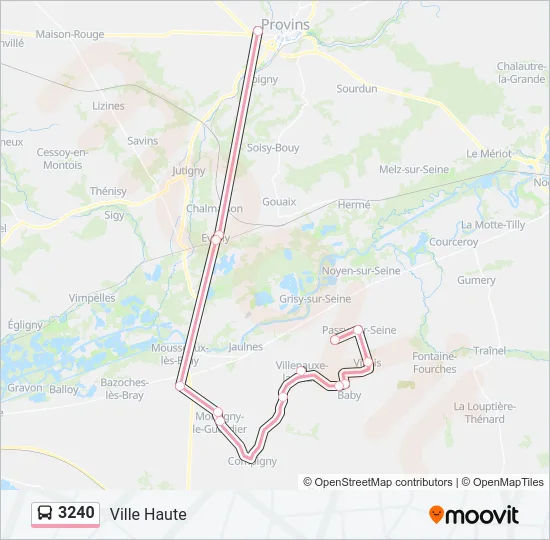 3240 Bus Line Map