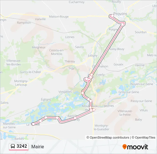 3242 Bus Line Map