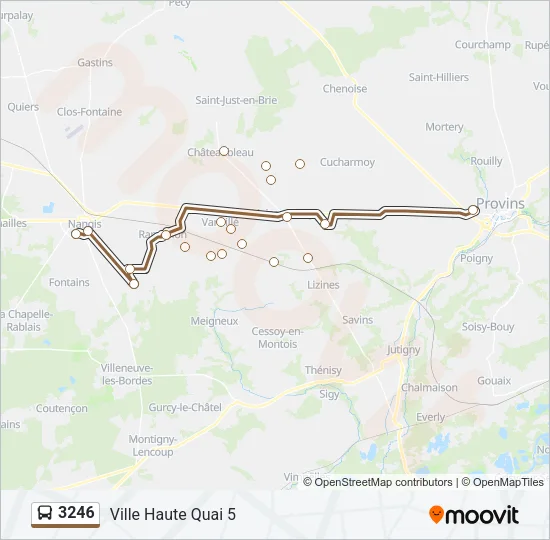 3246 Bus Line Map