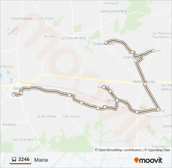 3246 Bus Line Map