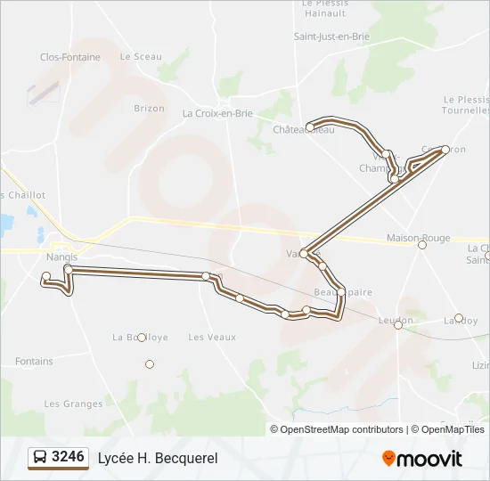 3246 Bus Line Map