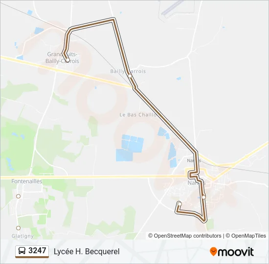 3247 Bus Line Map