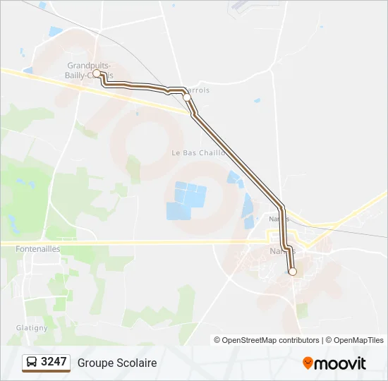 3247 Bus Line Map