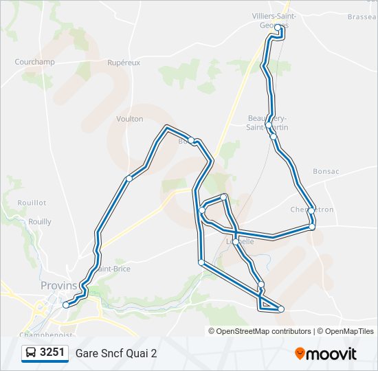 3251 bus Line Map