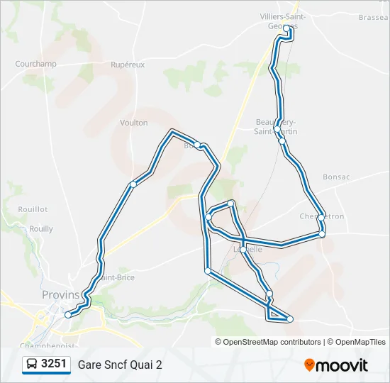 3251 Bus Line Map