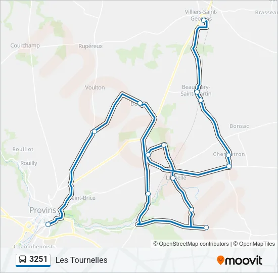 3251 Bus Line Map