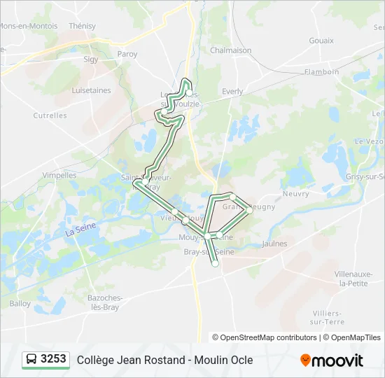 3253 Bus Line Map