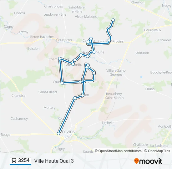3254 Bus Line Map