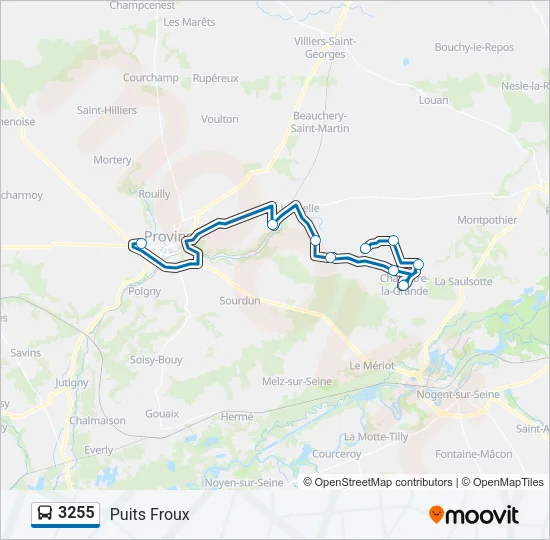 3255 Bus Line Map