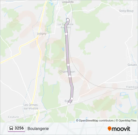 3256 Bus Line Map