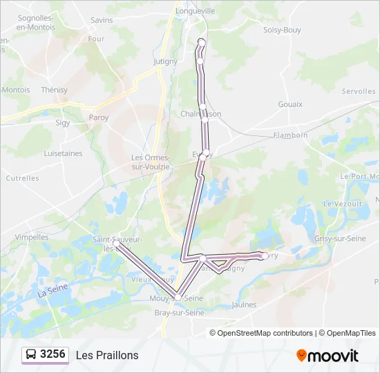 3256 Bus Line Map
