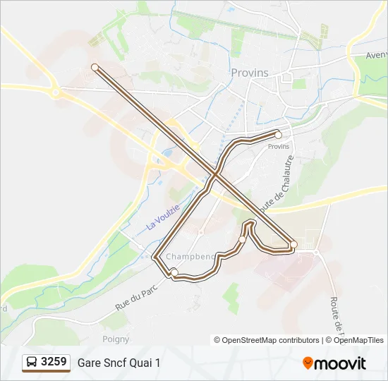 3259 Bus Line Map