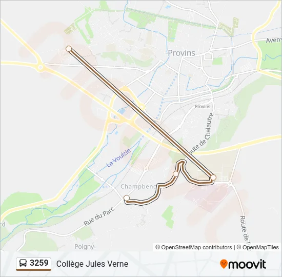 3259 Bus Line Map