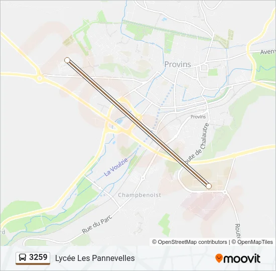 3259 Bus Line Map