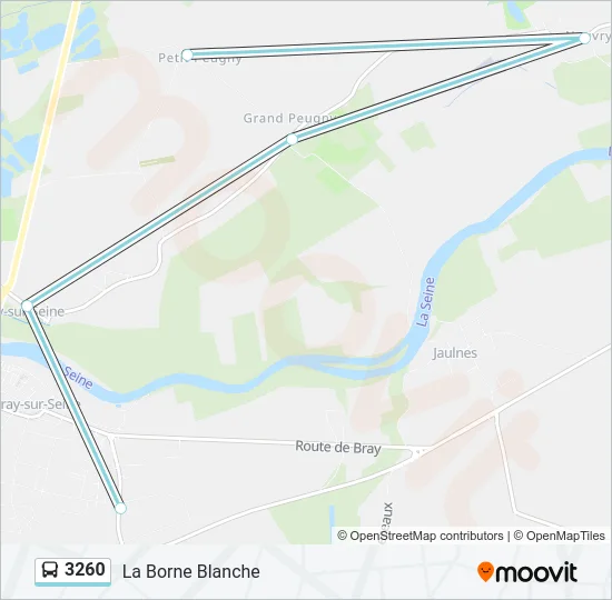 3260 Bus Line Map