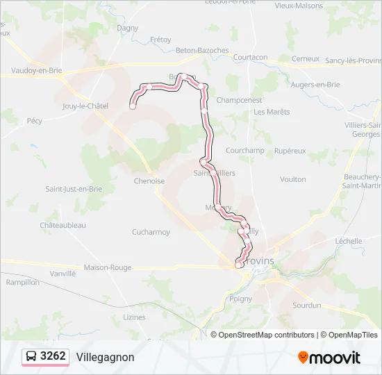 3262 Bus Line Map