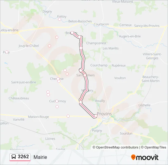 3262 Bus Line Map
