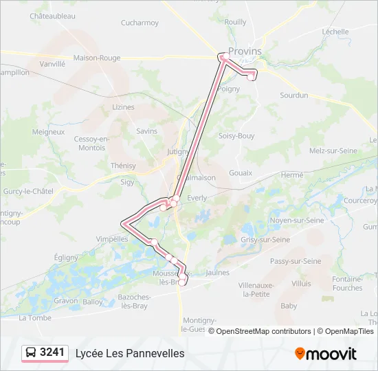 3241 Bus Line Map