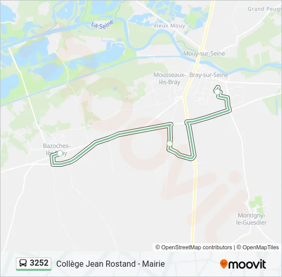 3252 Bus Line Map
