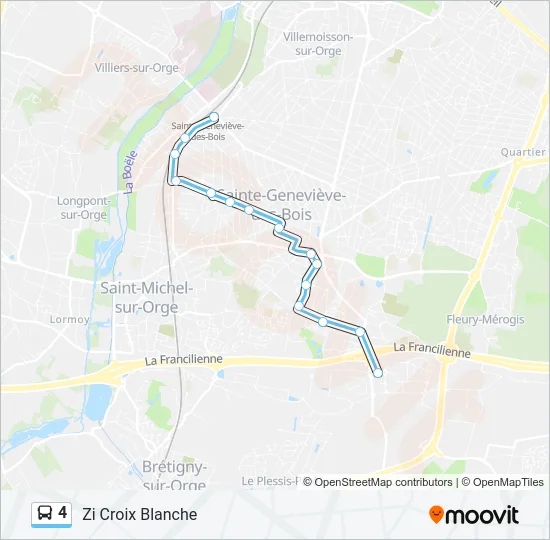 4 Bus Line Map