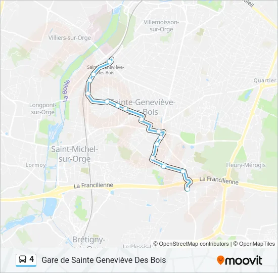 4 Bus Line Map