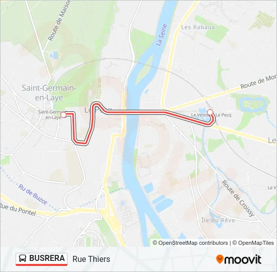 BUSRERA Bus Line Map