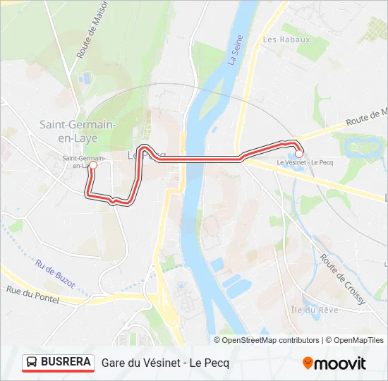 BUSRERA Bus Line Map