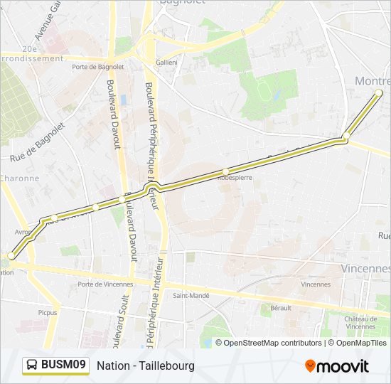 BUSM09 Bus Line Map