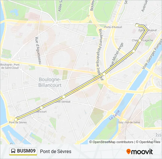 BUSM09 Bus Line Map