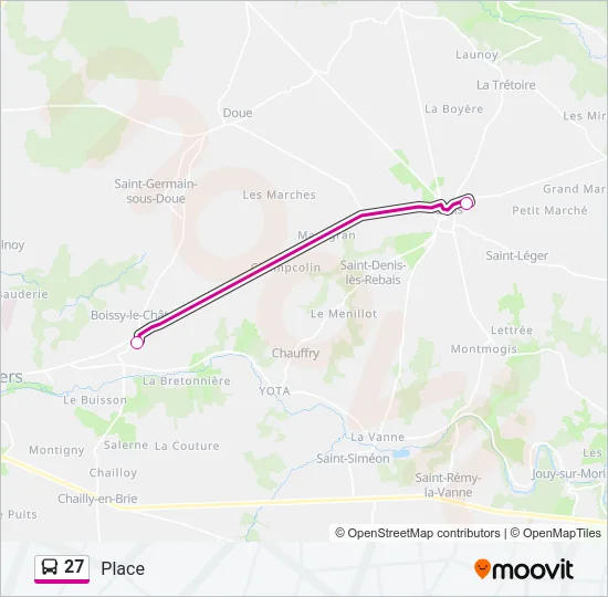27 Bus Line Map