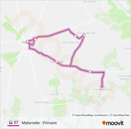 27 Bus Line Map