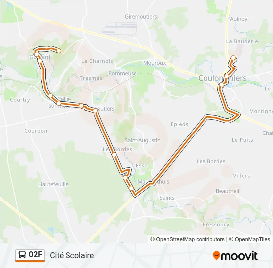 02F Bus Line Map