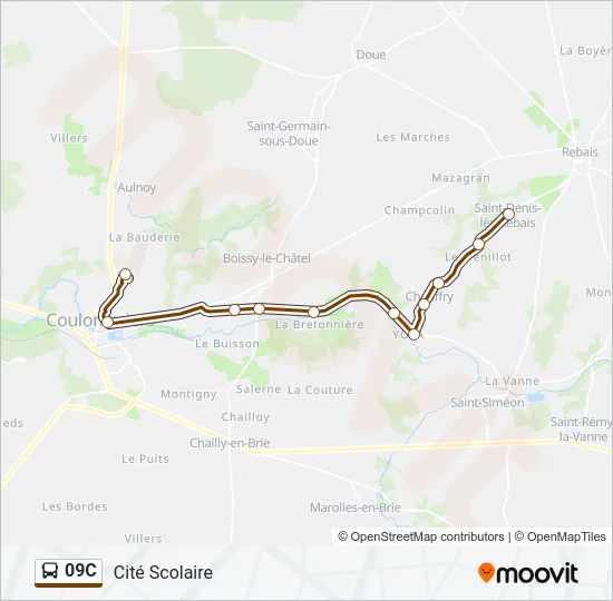 09C Bus Line Map