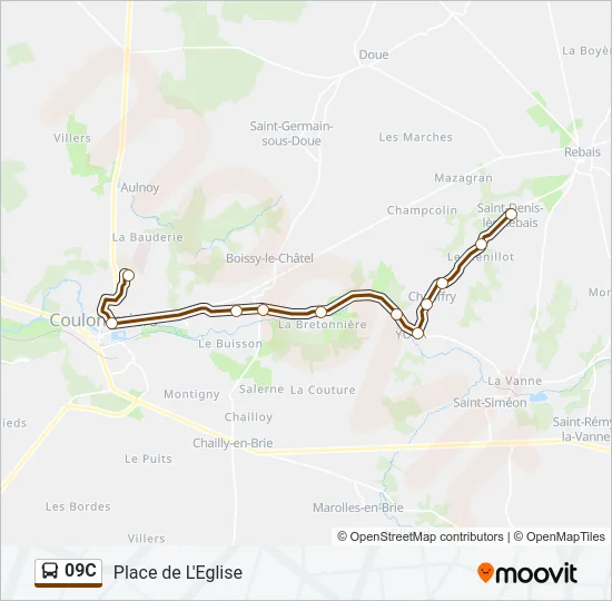 09C Bus Line Map