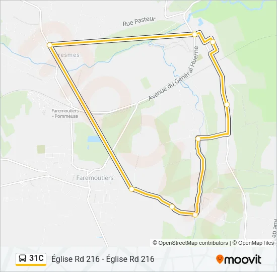 31C Bus Line Map