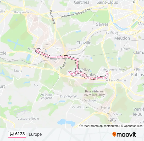 6123 Bus Line Map