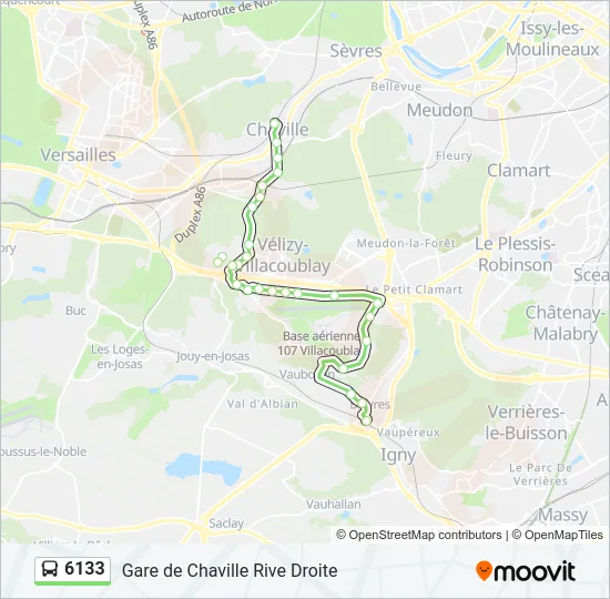6133 Bus Line Map