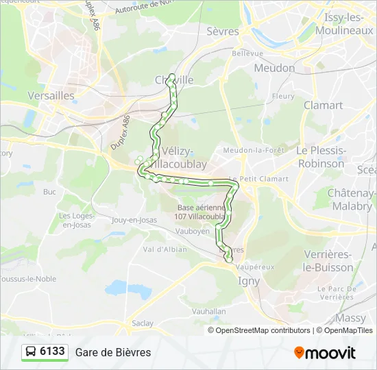 6133 Bus Line Map